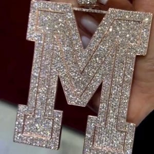Colgante de hip hop, personaliza cualquier letra.