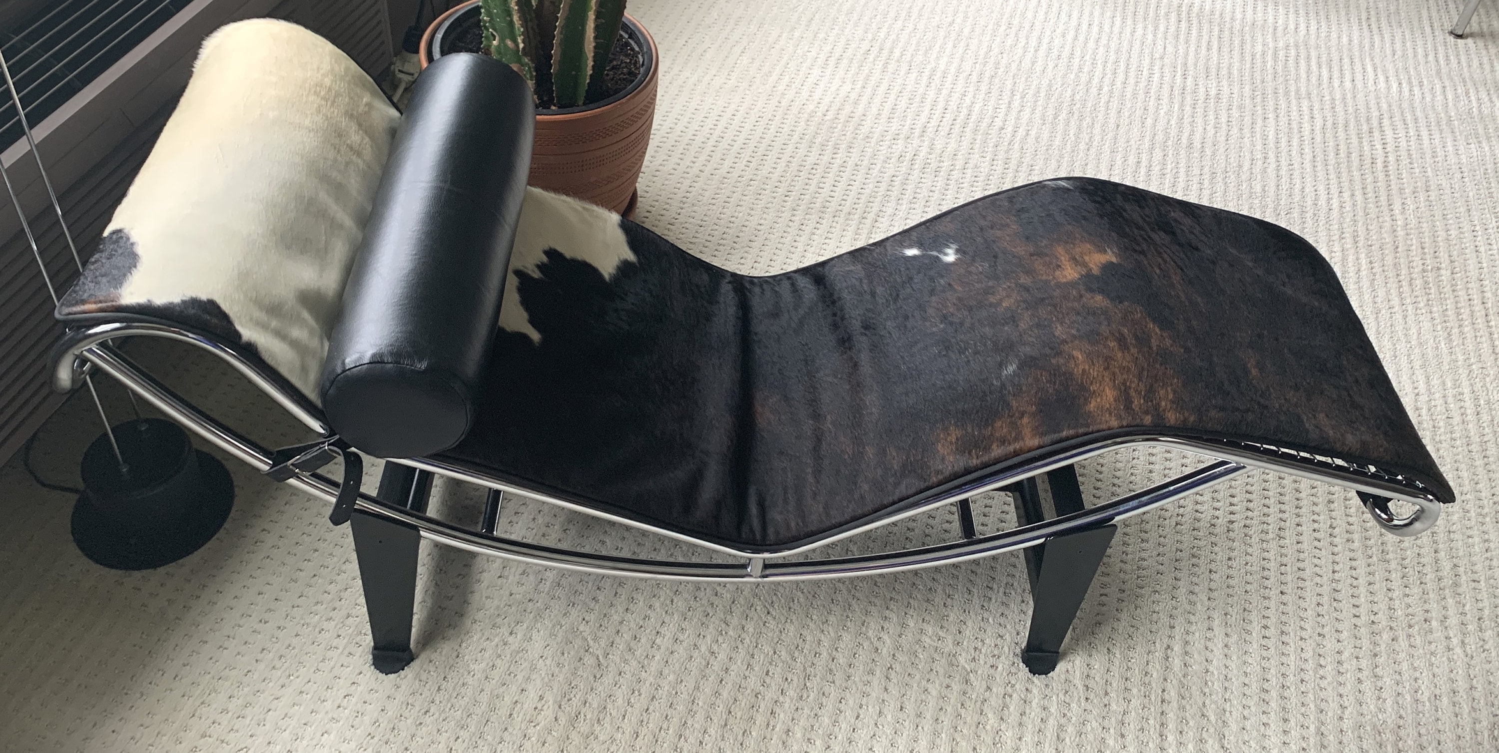 Le Corbusier LC4 Lounge Replacement Cowhide Pad - Medium / Dark