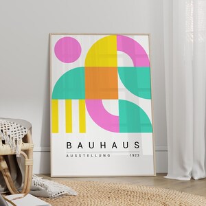 Abstract Bauhaus Poster - Mid Century Modern Art Print, Trendy Wall Art, Bauhaus Print, Bauhaus Wall Art,Home Office Decor,Living Room Decor