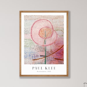 Paul Klee Art Print - Blossoming, Modern Flower Wall Decor