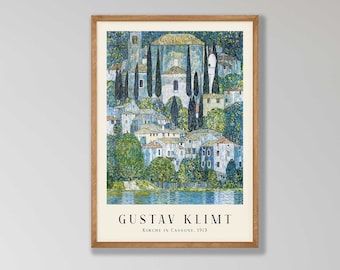 Gustav Klimt Art Print: Kirche in Cassone, Art Nouveau Prints