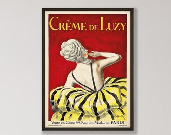 Creme De Luzy by Cappiello - Vintage Art Nouveau Advertisement Print