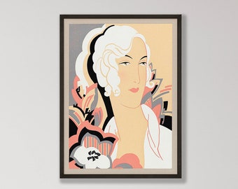 Stampa artistica di una rivista di moda vintage - Poster Bonjour