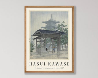 Hasui Kawase Print - Japanese Temple Art, Museum Quality Poster