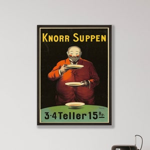 Leonetto Cappiello Knorr Suppen Poster - Vintage Art Nouveau Print