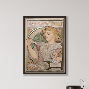 Alphonse Mucha Art Nouveau Poster - Lance Parfum Rodo Print