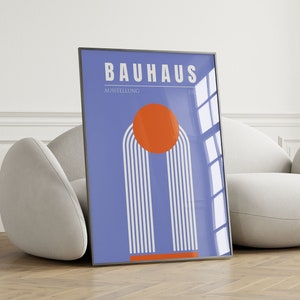 Abstract Bauhaus Poster No2 - Bauhaus Wall Art, Mid Century Modern Art Print, Trendy Wall Art, Bauhaus Print, Living Room Decor