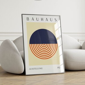 Abstract Bauhaus Poster - Bauhaus Wall Art, Mid Century Modern Art Print, Trendy Wall Art, Bauhaus Print, Living Room Decor