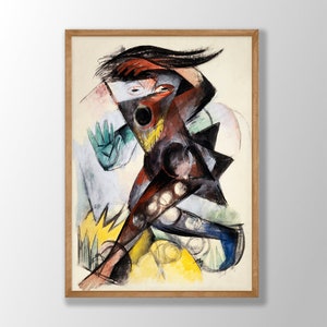 Franz Marc Art Print - Franz Marc Poster, Abstract Wall Decor, Franz Marc Print, Franz Marc Exhibition Poster, Museum Poster