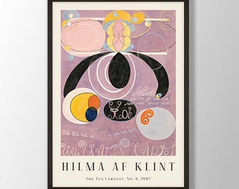 アートポスター ヒルマ・アフ・クリント エキシビジョンポスター ヒルマ・アフ・クリント、オリジナル展示博物館ポスター - Etsy 日本