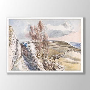 Paul Nash Art Print - Worth Matravers, Dorset, Paul Nash Poster, Paul Nash Wall Art, Landscape Wall Art, Paul Nash Exhibition, Museum Prints