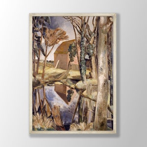 Impresión de arte de Paul Nash - Arte abstracto de la pared, cartel de Paul Nash, arte de la pared de Paul Nash, impresiones de la exposición de Paul Nash, impresiones del museo, arte surrealista