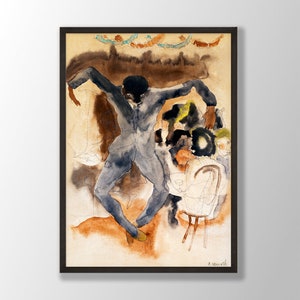 Charles Demuth Art Print - At Marshall&#39;s (1917) | Abstract Wall Art, Watercolor Painting, Housewarming Gift Idea, Museum Exhibition Poster