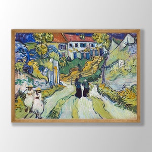 Van Gogh Print | Stairway at Auvers, Van Gogh Poster, Museum Exhibition Poster, Van Gogh Painting, Museum Prints, Modern Home Decor