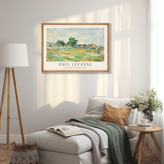 ポール・セザンヌの風景画プリント - パリ近郊の風景 - Etsy 日本