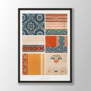 Egyptian Ornament Print | Egyptian Wall Art, Egyptian Wall Decor, Ancient Egypt Poster, Mythology Print, Egyptology Gift,Bohemian Home Decor