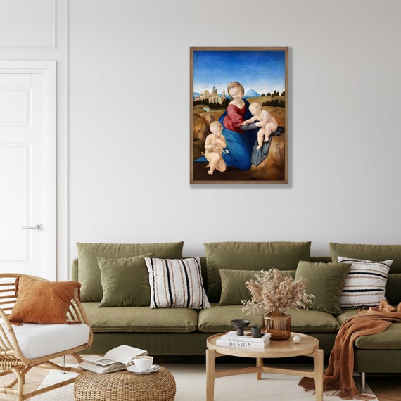 ラファエロ - 聖母子像の複製画：ルネサンス美術 - Etsy 日本