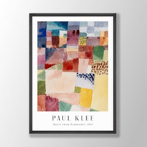 Paul Klee Art Print - Paul Klee Poster, Paul Klee Wall Art, Klee Exhibition Prints, Flower Art Print, Office Wall Art, Modern Home Decor