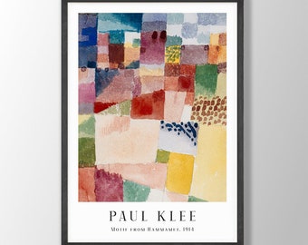 Paul Klee Flower Art Print - Abstract Poster, Modernist Home Office Decor