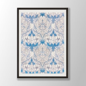 William Morris Art Print | Honeysuckle Print, William Morris Poster, William Morris Exhibition, Morris Wall Art, Art Nouveau,Floral Wall Art