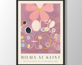 ヒルマ・アフ・クリント展ポスター: Evolution Nr 13 アート プリント