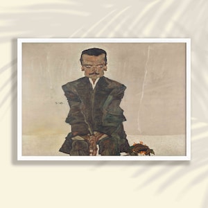 Egon Schiele Print | Expressionist Art, Schiele Poster, Schiele Wall Art, Housewarming Gift, Museum Exhibition Poster, Living Room Decor