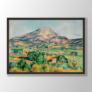 Paul Cezanne Art Print - Mont Sainte-Victoire 1892, Paul Cezanne Poster, Landscape Print, Landscape Wall Art, Farmhouse Decor, Museum Print