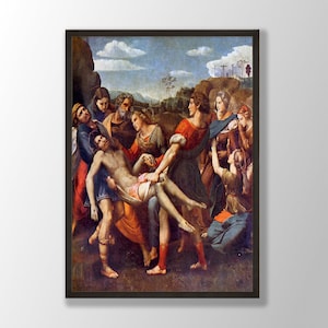 Raphael Art Print - The Deposition 1507, Raphael Prints, Raphael Wall Art, Renaissance Wall Art, Art Reproduction, Raphael Exhibition