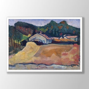 Paul Klee Kunstdruck - Paul Klee Poster, Bauernhaus Dekor, Paul Klee Wandkunst, Landschaftsdruck, Paul Klee Ausstellung, Museumsdruck