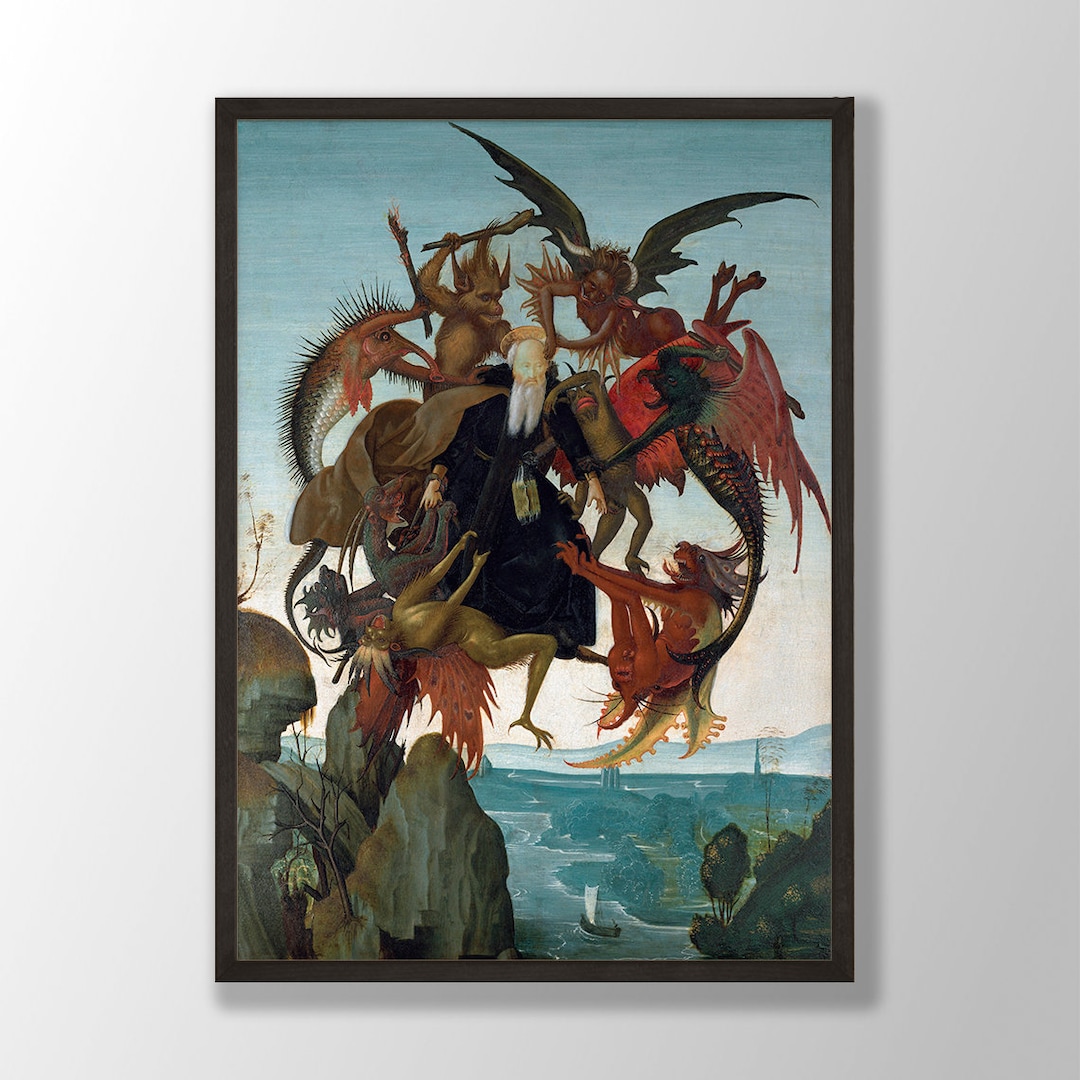 Michelangelo Art Print: the Torment of Saint Anthony, Renaissance