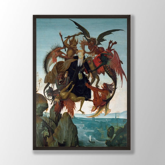Michelangelo Art Print: the Torment of Saint Anthony, Renaissance
