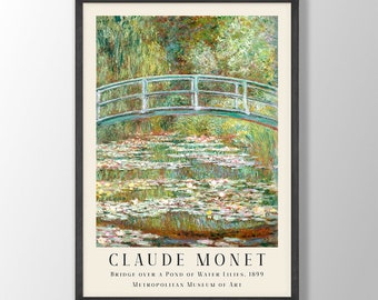 Impression d'art nénuphar de Claude Monet : décoration murale de chambre à coucher Art nouveau