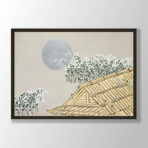 Japanese Art Print - Japanese Wall Art, Japanese Poster, Japanese Decor, Farmhouse Wall Art, Cottage House Decor, Kamisaka Art Print