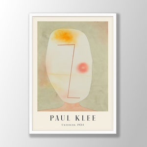 Paul Klee Art Print - Abstract Face Poster, Paul Klee Poster, Paul Klee Wall Art, Klee Exhibition Prints, Abstract Wall Art, Modern Home