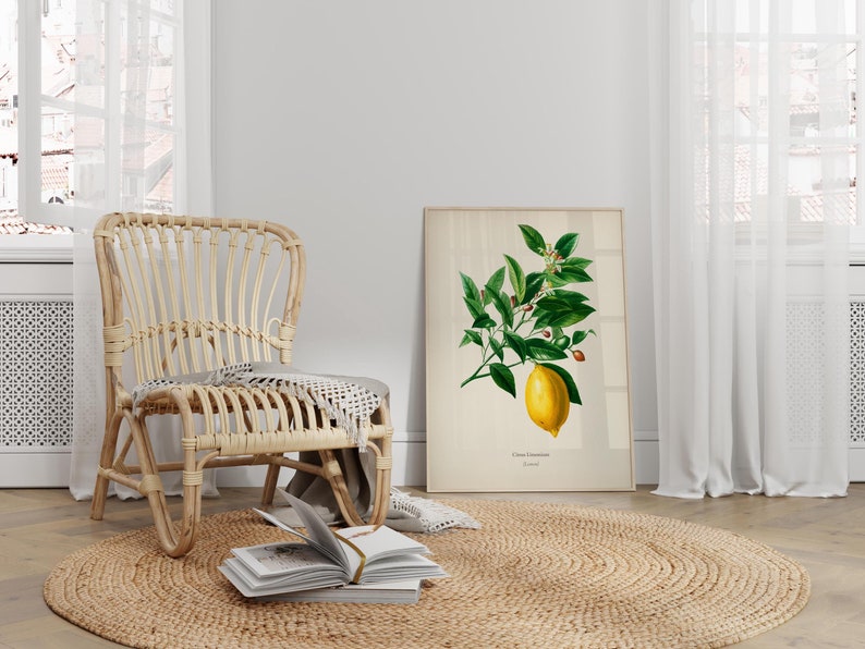 Vintage Lemon Poster
