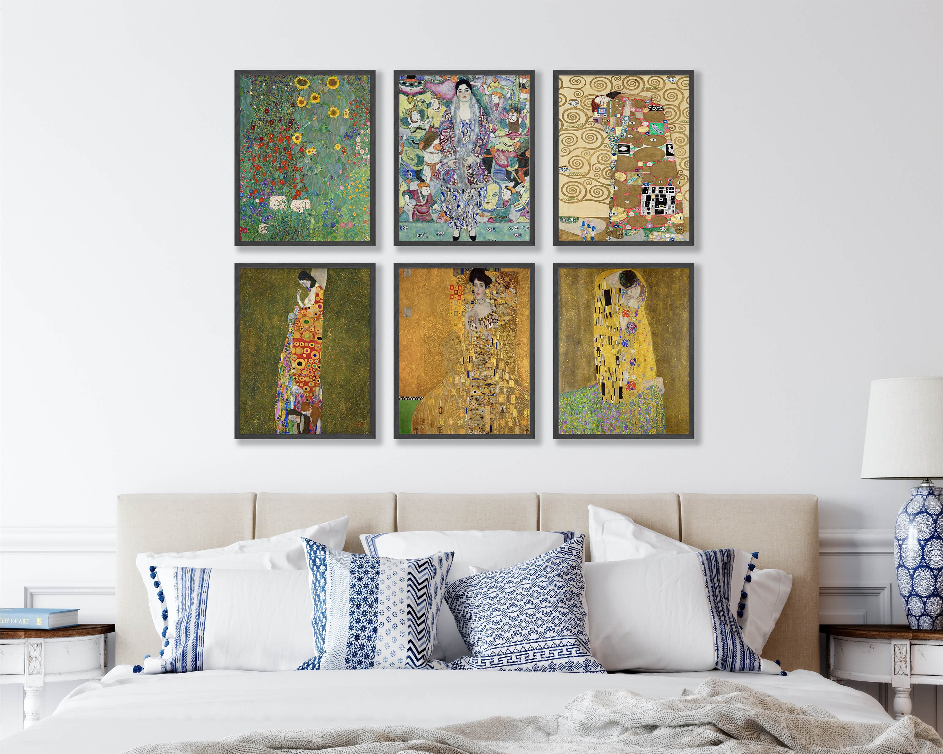 KLIMT 6 Posters セット Gustav Klimt Prints Set of 6 - Gallery Wall Set, Gustav