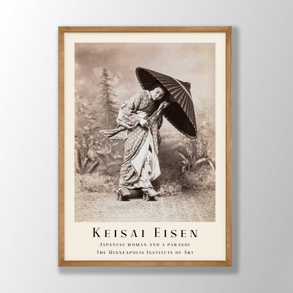 渓斎英泉 日本の女性版画: ヴィンテージ木版画 - Etsy 日本