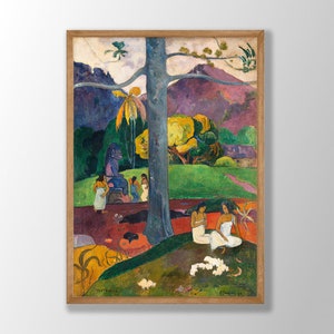 Paul Gauguin Print | Landscape Wall Art, Paul Gauguin Poster, Landscape Print, Gauguin Wall Art, Farmhouse Wall Art,Museum Exhibition Poster