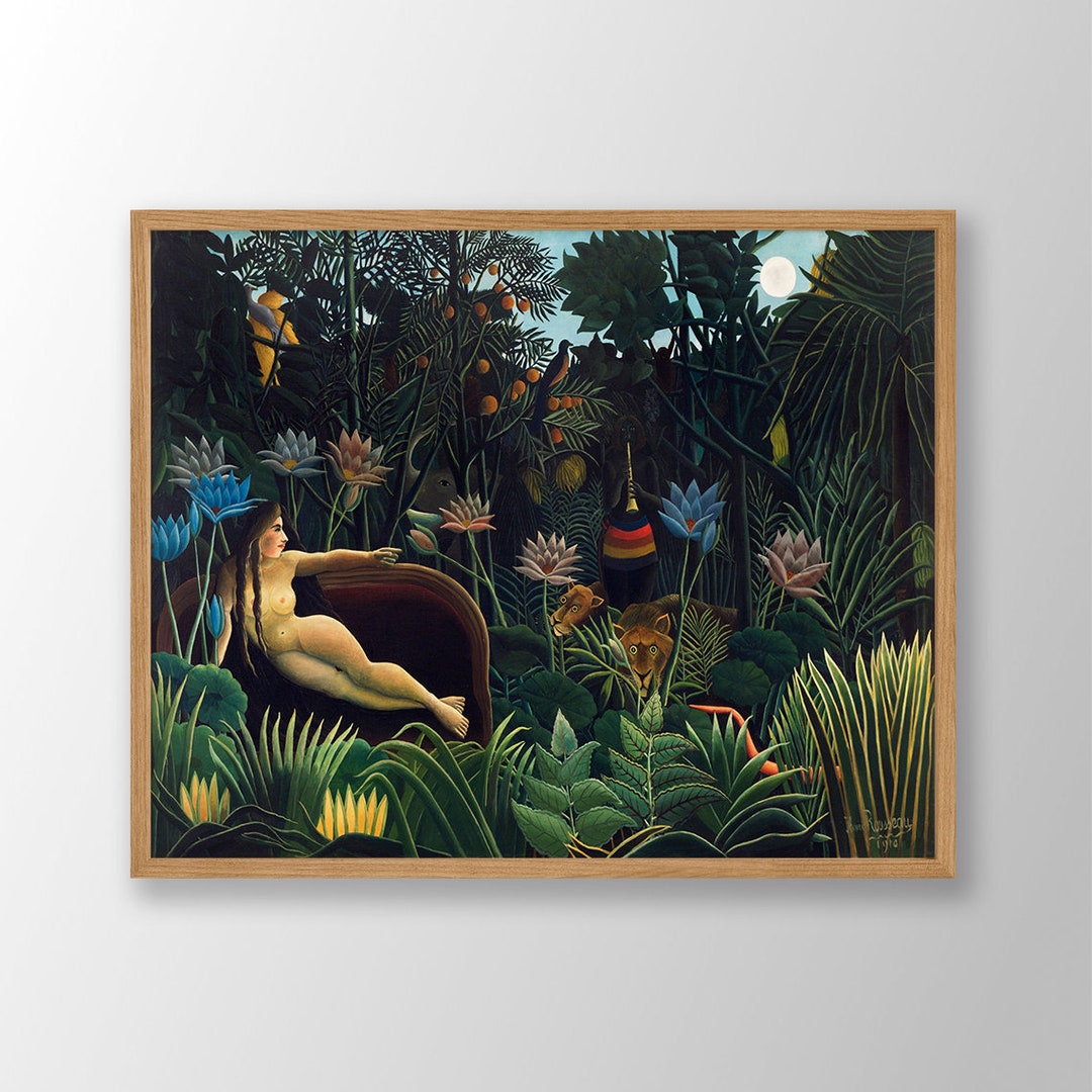 アンリ・ルソー「夢」版画：美術館展ポスター - Etsy 日本