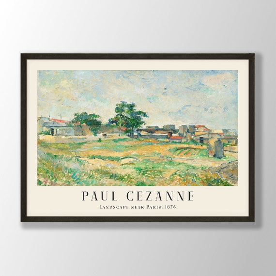 ポール・セザンヌの風景画「パリ近郊の風景」 - 美術館品質 - Etsy 日本