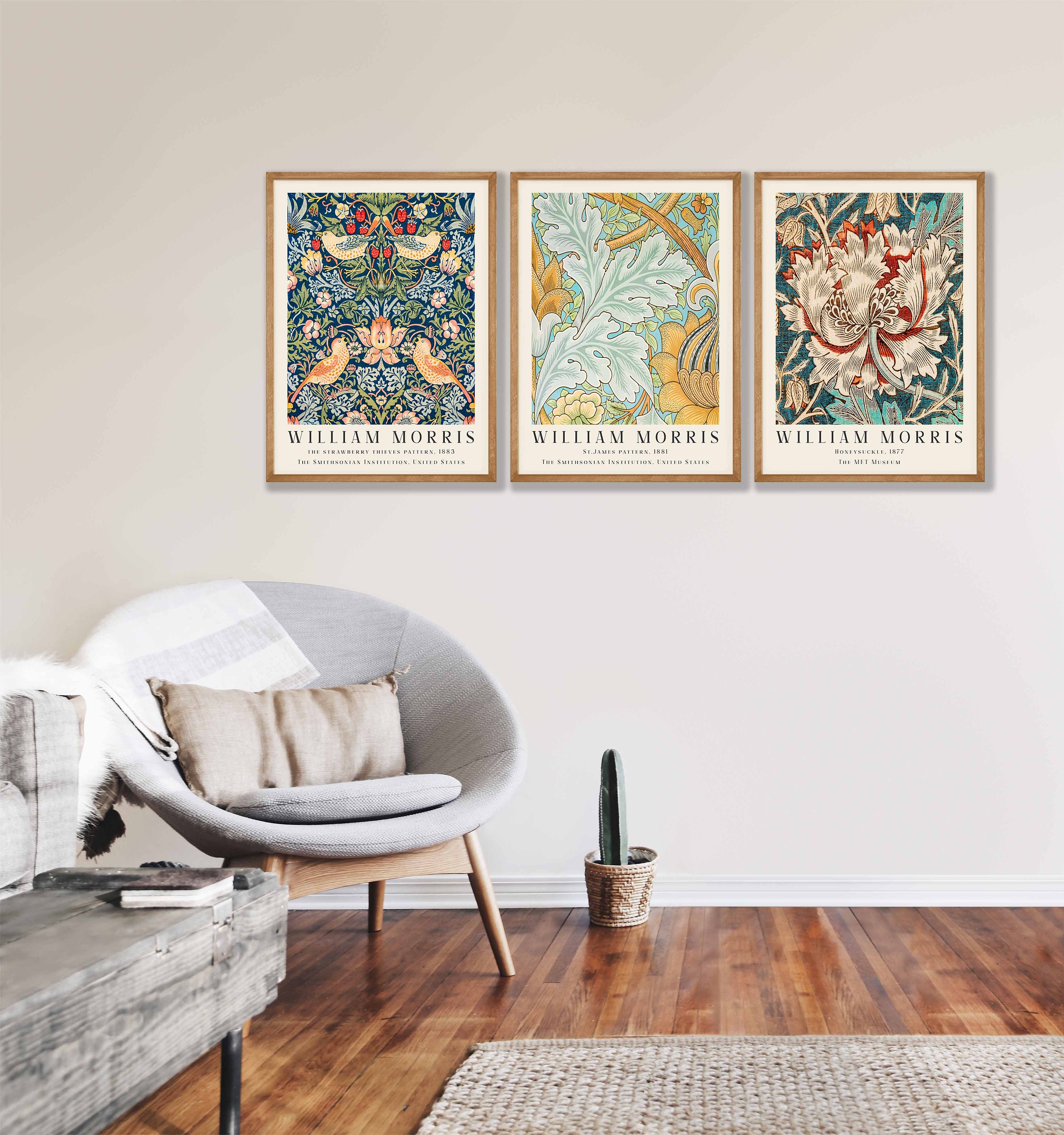 William Morris Prints Set of 2 No:3 William Morris Poster, William