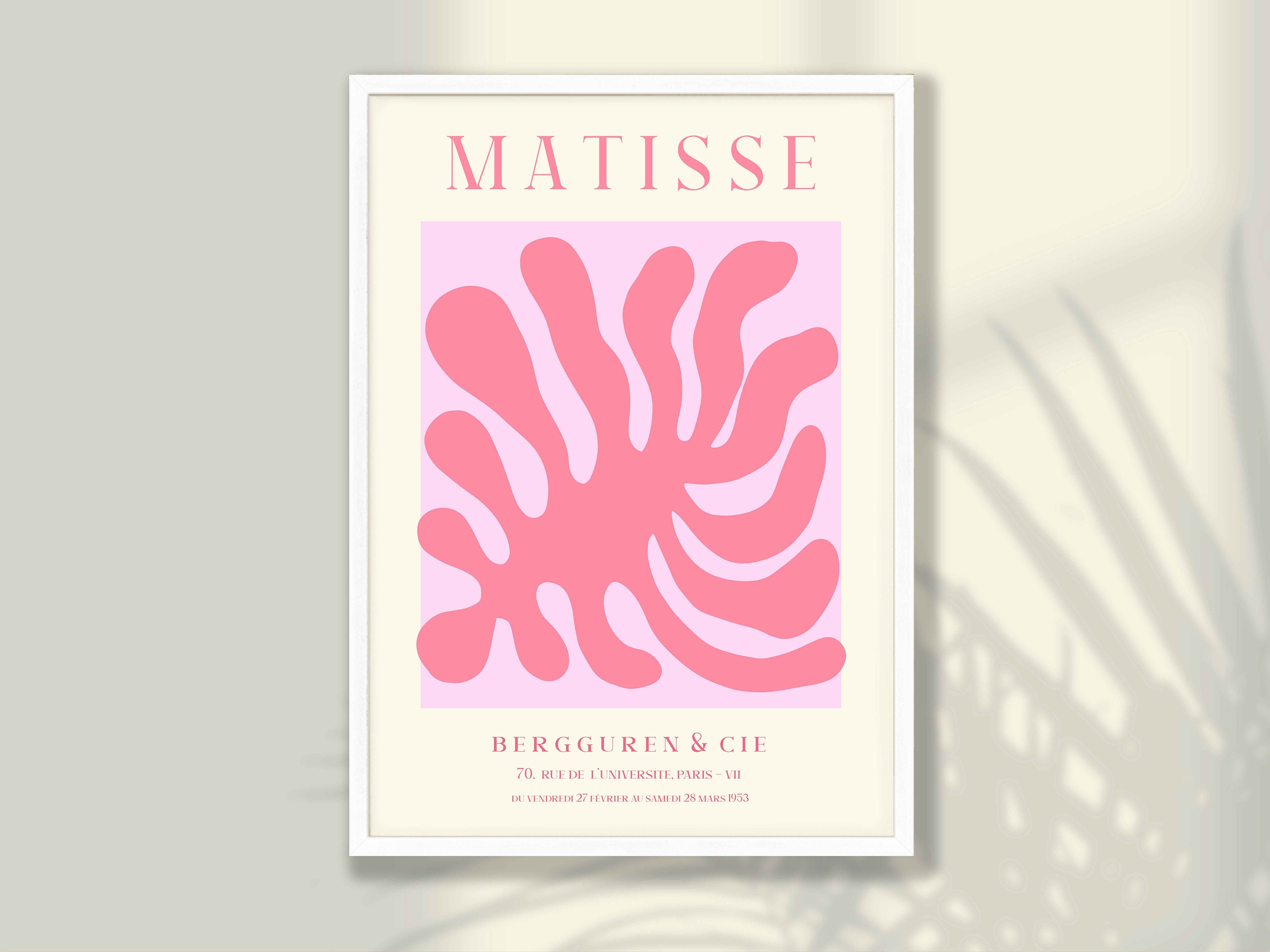 Pink Henri Matisse Art Prints Set of 3 - Matisse Poster, Gallery Wall ...