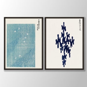 Japanese Prints Set of 2 - Japanese Wall Art, Japanese Poster, Japanese Woodblock, Taguchi Tomoki Art Print, Asian Wall Art, Japanese Decor