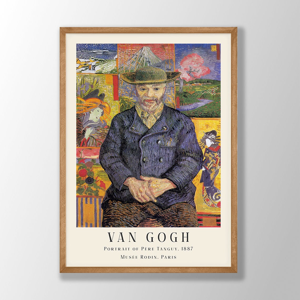 プリント絵画イタリー製 ゴッホ ゴッホのプリント | タンギー爺さんの肖像、ゴッホのポスター