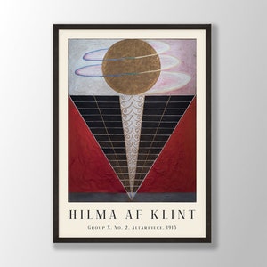 Hilma AF Klint Print - Hilma AF Klint Poster, Hilma Af Klint Exhibition Poster, Hilma Klint Wall Art, Abstract Wall Art, Modern Home Art