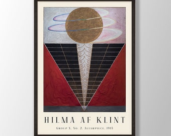 Hilma AF Klint Exhibition Poster - Abstract Modern Art Print