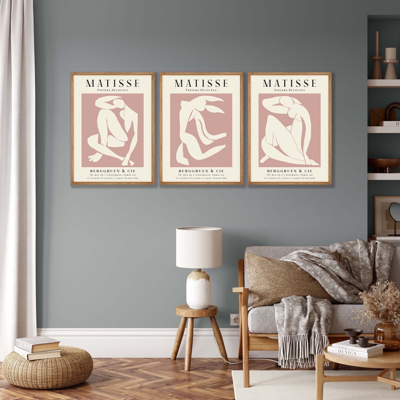 Henri Matisse Prints Set of 3 – Figurative Gallery Wall Art - Etsy
