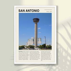 San Antonio City Print - San Antonio Wall Art, Travel Wall Art, San Antonio Poster, San Antonio Wall Decor, City Wall Art, City Poster