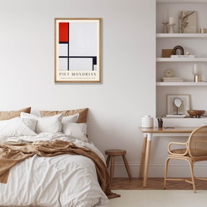 Piet Mondrian Art Print Composition No:1, Piet Mondrian Poster, Piet ...