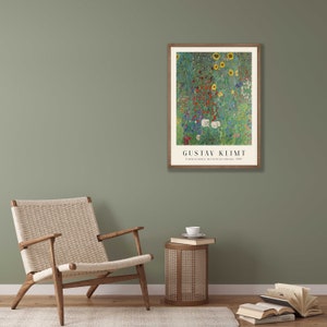 Gustav Klimt Art Print - Farm Garden with Sunflowers, Art Nouveau Decor image 7
